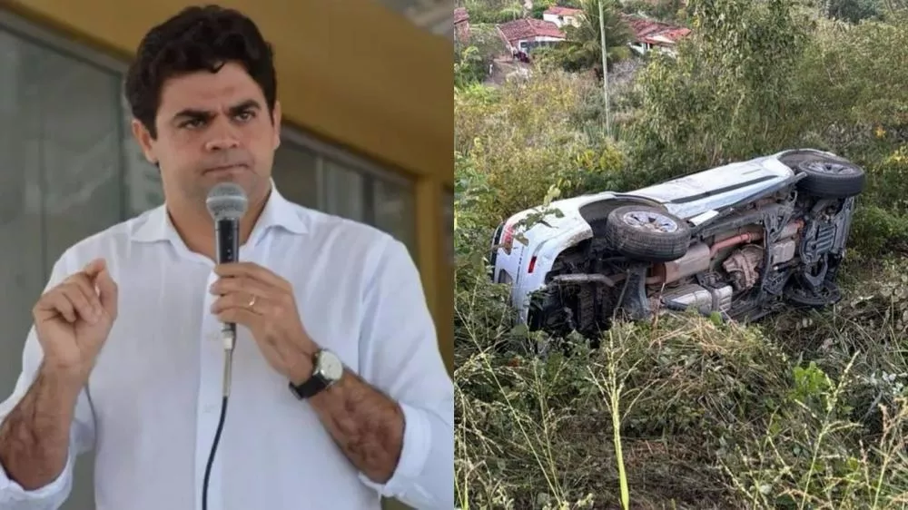 Neste sábado (17): Carro que prefeito sertanejo viajava capota em acidente de trânsito entre Campina Grande e João Pessoa 