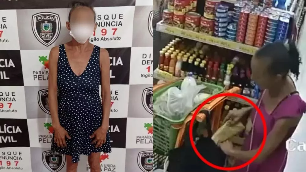 Mulher acusada de furtar dinheiro de bolsa em hortifruti é presa pela DRF na cidade de Patos; indivídua estava foragida do Ceará