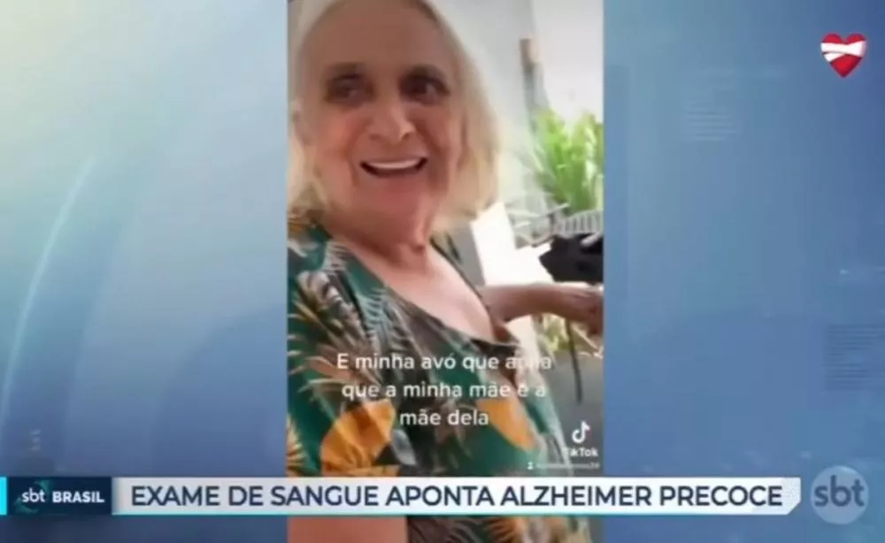 Idosa de São Mamede é destaque em reportagem do SBT sobre tratamento do Alzheimer