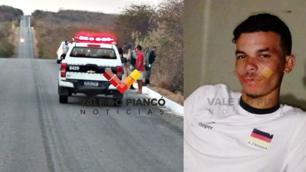 Jovem de 23 anos morre em acidente de moto na tarde deste sábado (07) na PB-400, em Conceição