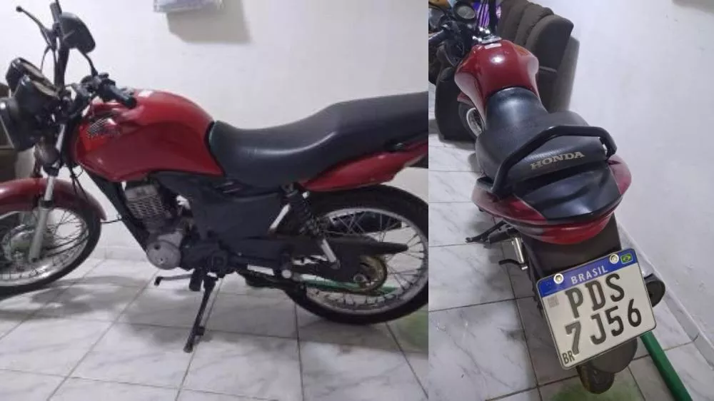 Moto é furtada no Centro de Patos durante a tarde deste sábado (14)