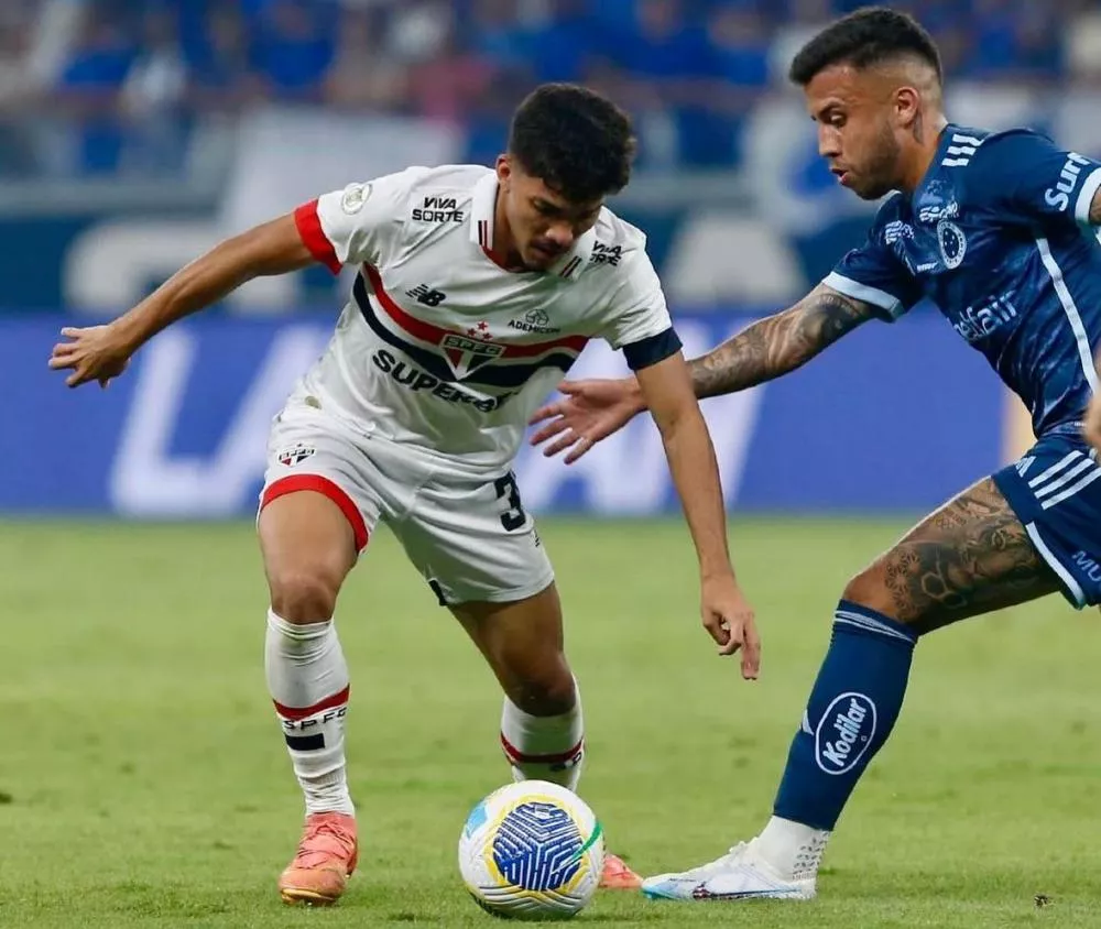 Joia de Cotia brilha e São Paulo reserva vence o Cruzeiro no Mineirão pelo Brasileirão