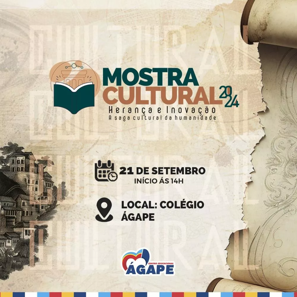 Colégio Ágape realiza Mostra Cultural neste sábado (21)
