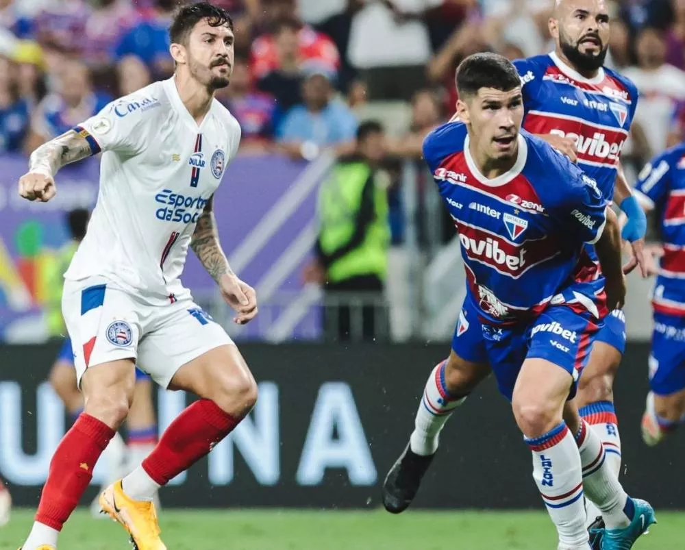 Fortaleza goleia Bahia em noite de Marinho e dorme na vice-liderança do Brasileirão