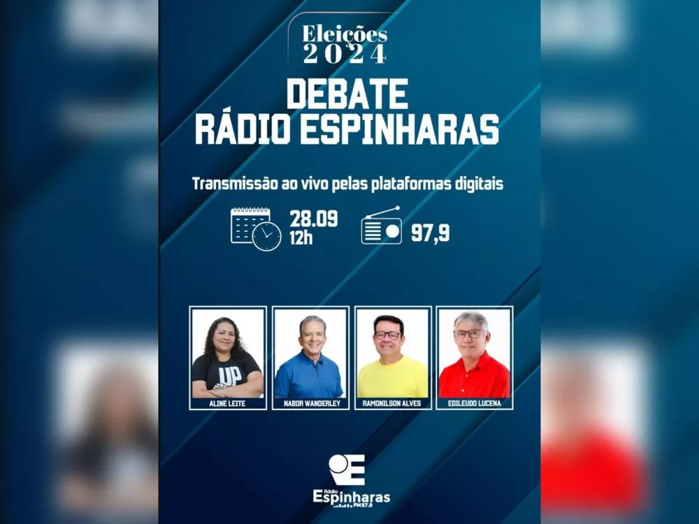 Expectativa cresce para debate eleitoral na Rádio Espinharas FM neste sábado (28)