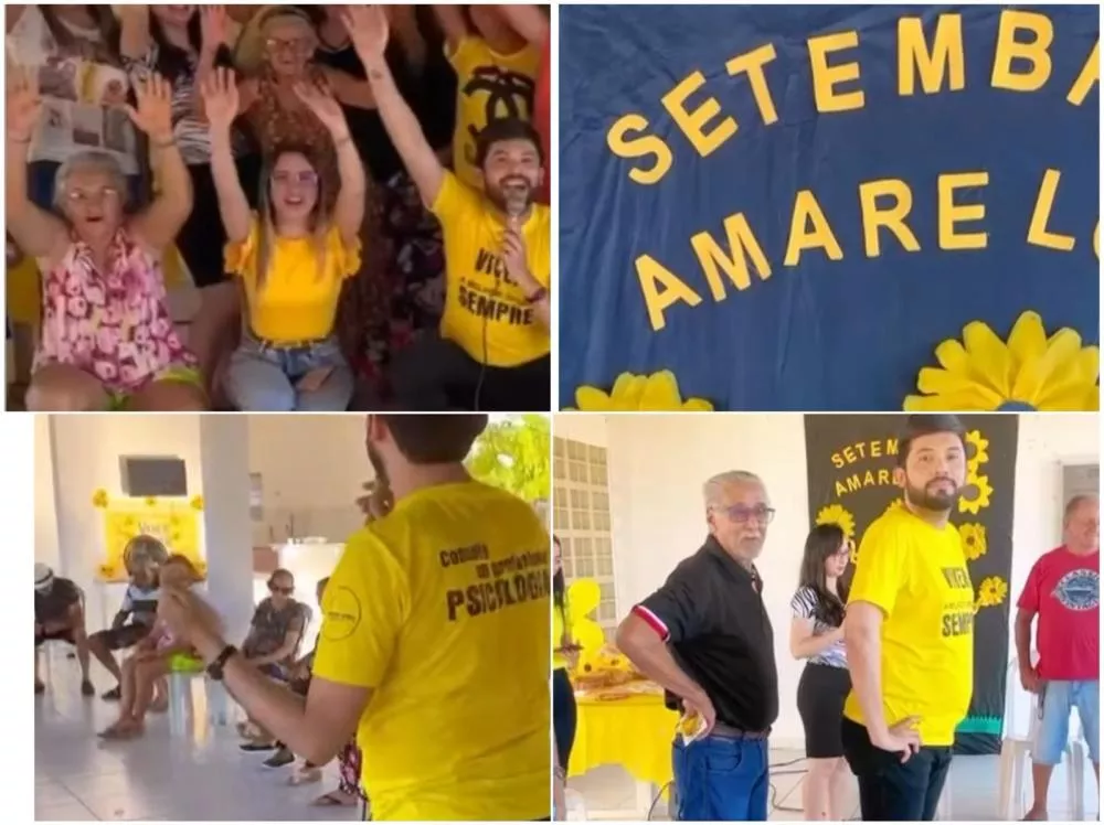 Hospital Infantil Noaldo Leite realiza ação do Setembro Amarelo com idosos em Patos