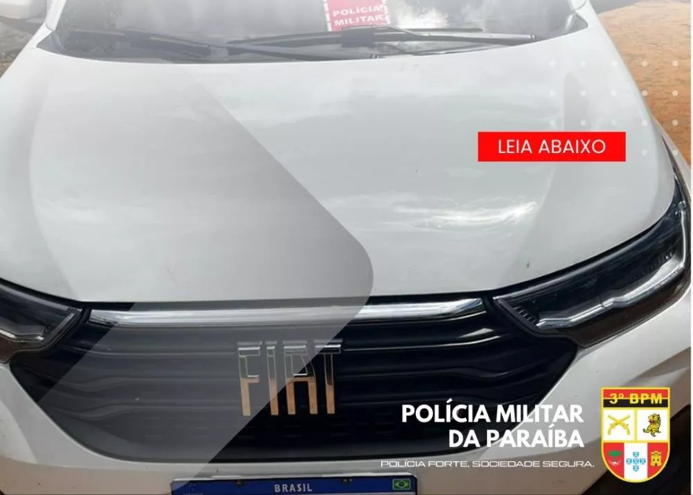 Polícia Militar recupera veículo roubado durante barreira na PB-262, próximo a Teixeira-PB