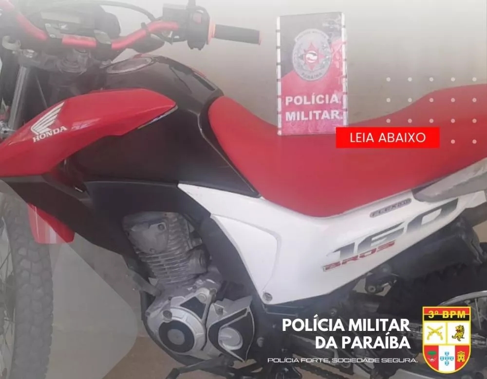 Polícia Militar recupera motocicleta com sinais identificadores alterados em Desterro