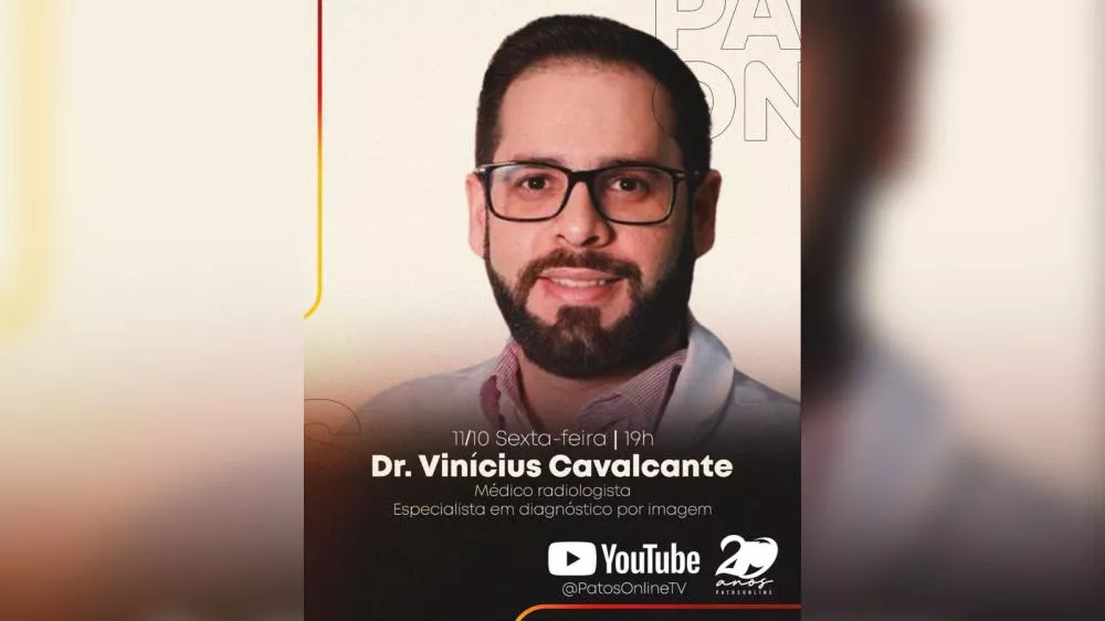 Outubro Rosa: Dr. Vinícius Cavalcante esclarece dúvidas sobre o câncer de mama no PodCast Patos Online desta sexta (11)