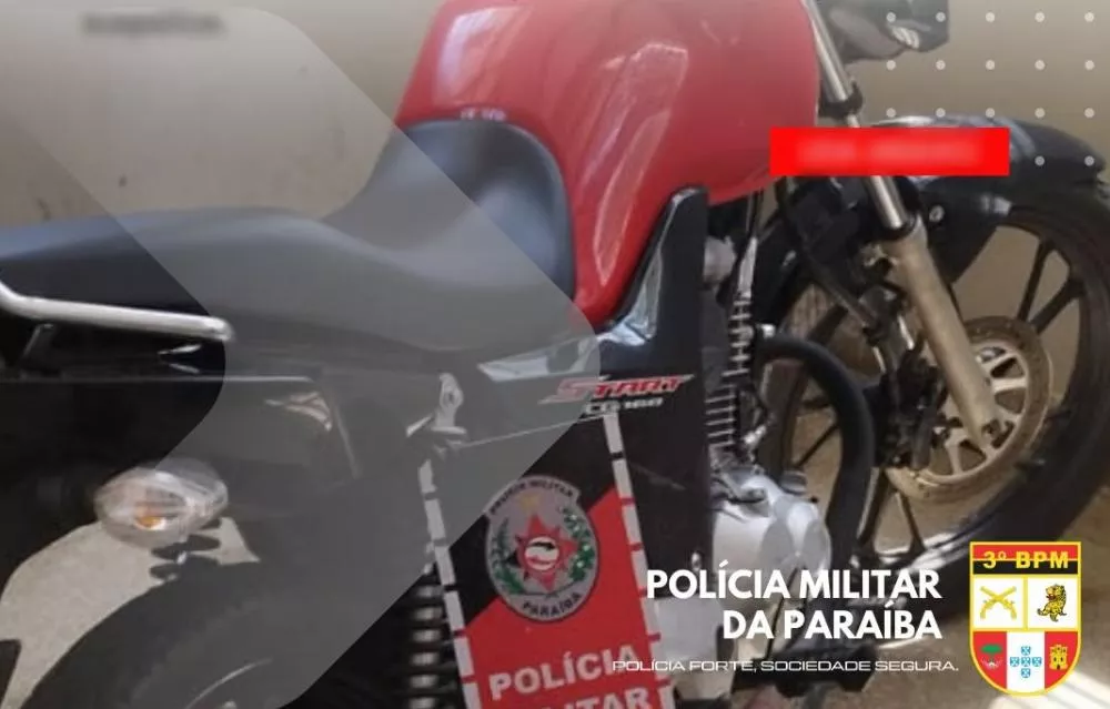 Tentativa de fuga termina em prisão na Serra do Teixeira com motocicleta roubada