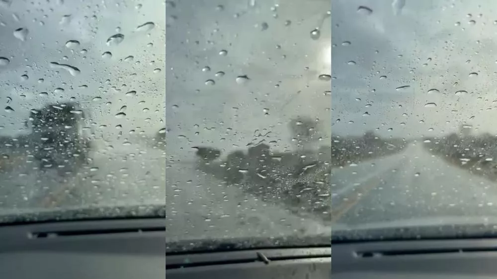 Chuva é registrada na tarde desta sexta-feira (18) entre Patos e Santa Terezinha, PB