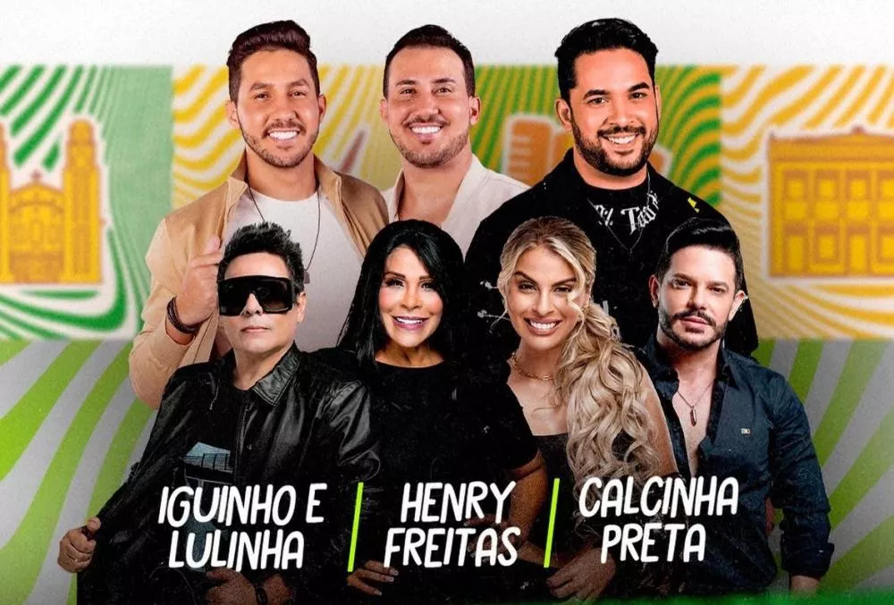 Iguinho e Lulinha, Henry Freitas e Calcinha Preta são atrações da festa de Emancipação Política de Santa Luzia-PB