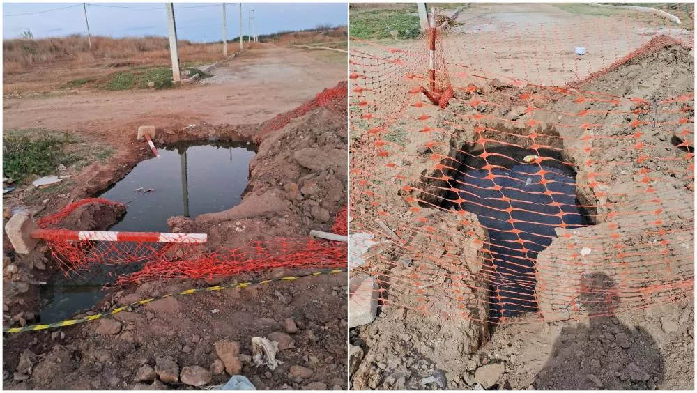 Moradora do Jatobá, em Patos, faz apelo à Cagepa após estouramento de galeria: “fedor é insuportável”