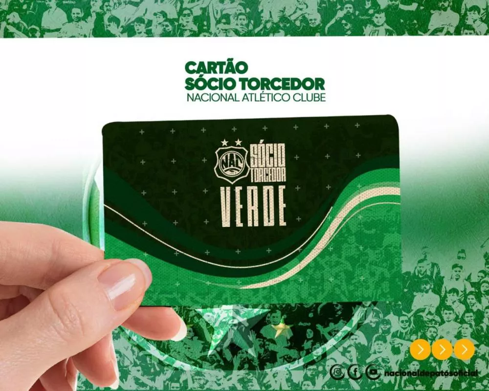 Seguindo as tendências dos grandes clubes, Nacional de Patos lança planos para sócio-torcedores