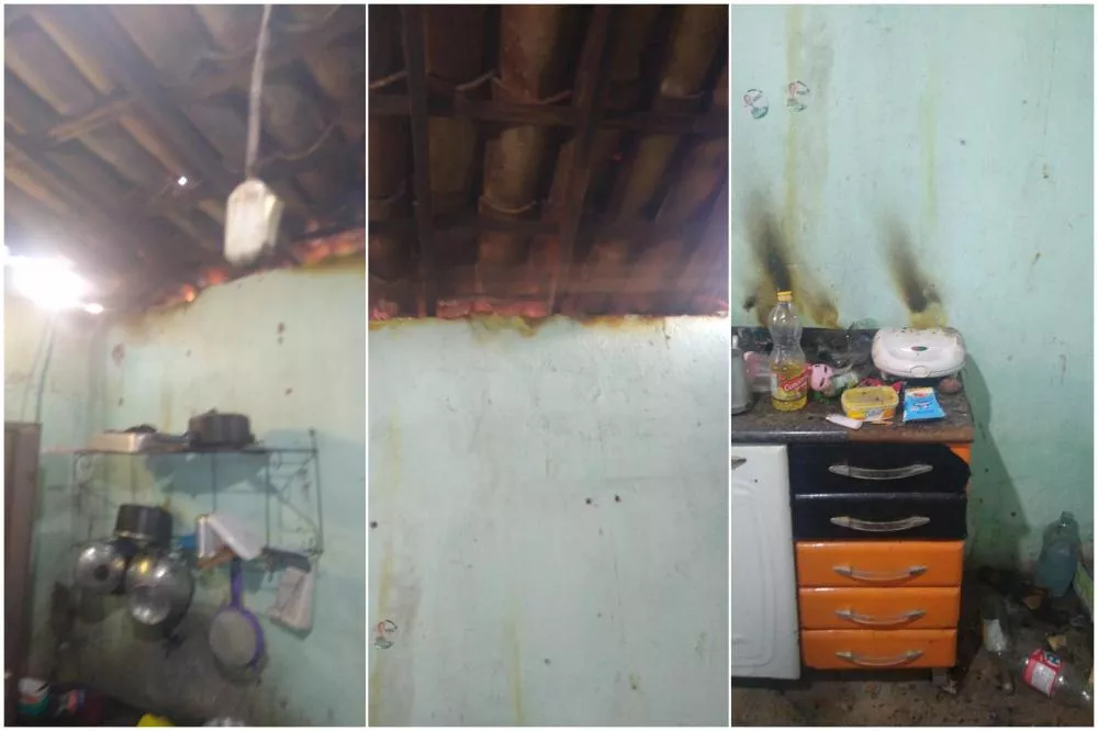 Em Patos: Mãe de três filhos pede ajuda após incêndio destruir cozinha e deixá-los sem alimentos