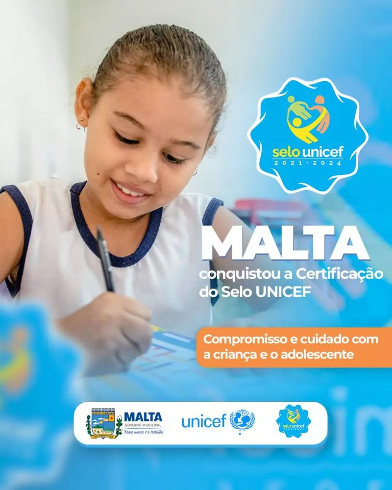 Malta é certificada com o Selo UNICEF: Reconhecimento do compromisso com crianças e adolescentes