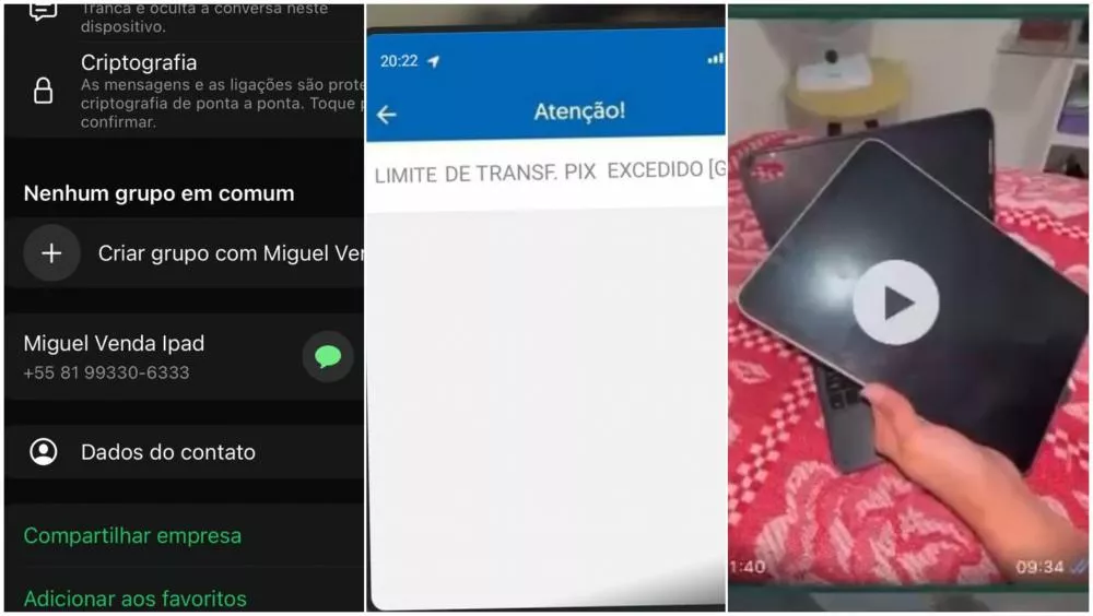 Golpista volta a agir em Patos com tentativa de golpe em venda de iPad