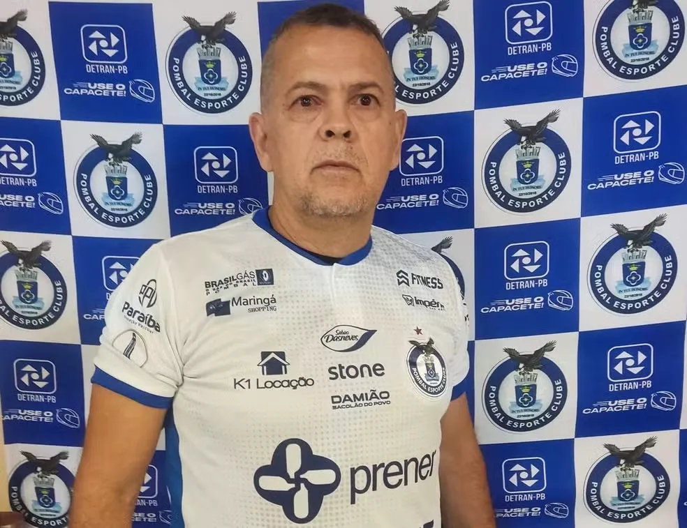 Jazon Vieira, veterano do futebol paraibano, é confirmado como novo técnico do Pombal