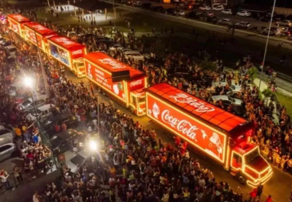 Patos recebe hoje (15) pela primeira vez a Caravana de Natal da Coca-Cola