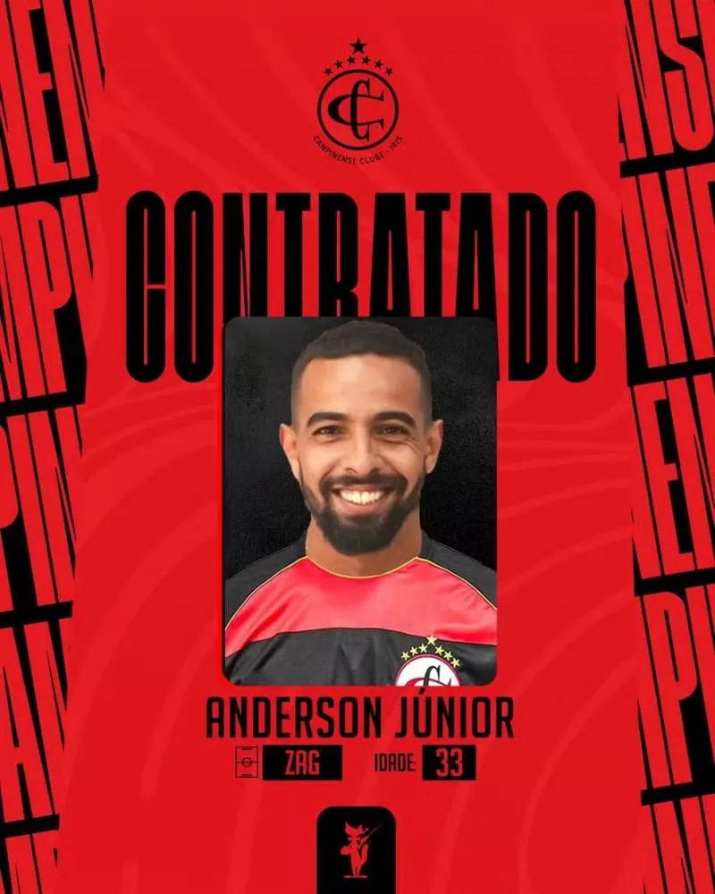 Campinense acerta com zagueiro Anderson Jr e entra na reta final da montagem do elenco para 2025