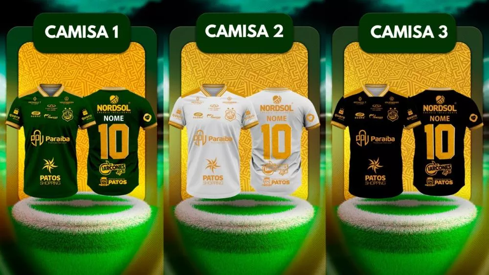 Nacional de Patos lança novos uniformes para 2025 com pré-venda online