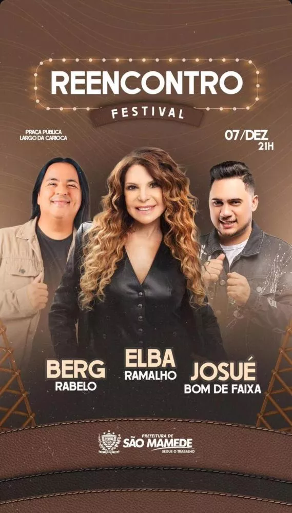 Festa do reencontro volta em formato de festival em praça pública, no dia 7 de dezembro, em São Mamede