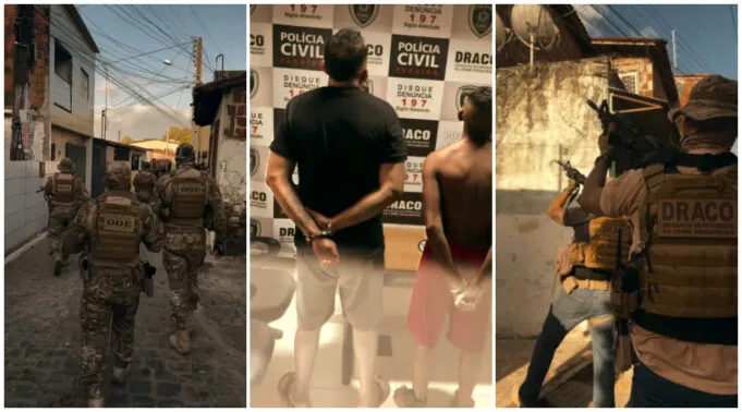Polícia Civil realiza prisão de líderes de facções em João Pessoa durante operação nacional