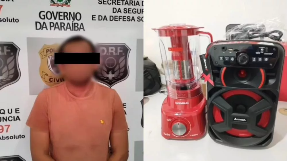 Homem é preso em flagrante por furtos em transportadora de Patos