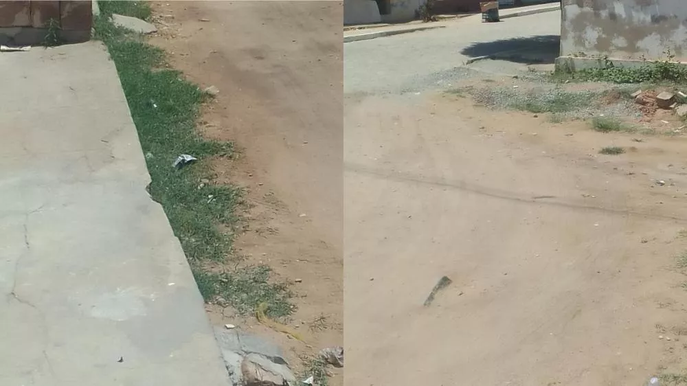 Morador da Rua Antônio Martins pede conclusão de pavimentação em travessas da localidade