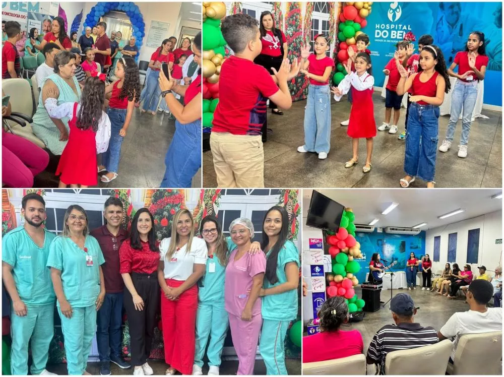Cantata de Natal emociona pacientes oncológicos no Hospital do Bem, em Patos, em evento especial