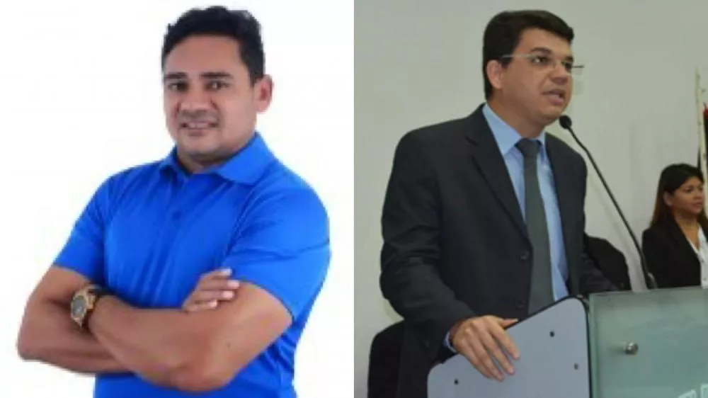 Vereador Júnior Contigo e o advogado Alexandre Nunes (Foto: reprodução)