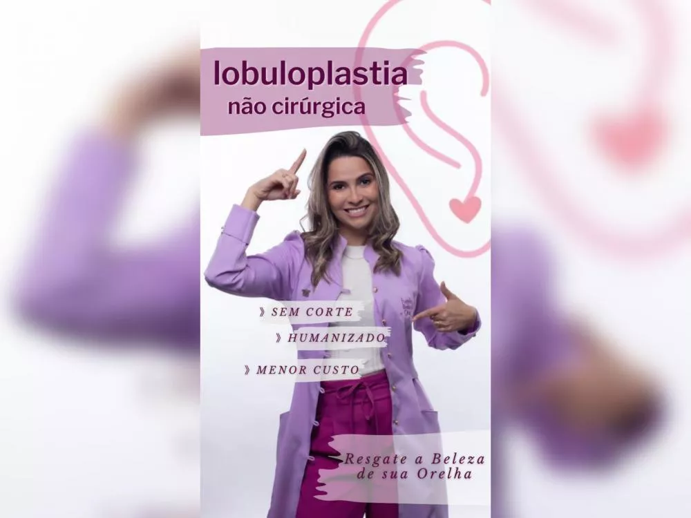 Lóbuloplastia não cirúrgica: Restaure o lóbulo da sua orelha sem cirurgia na Furinho Bebê de Ouro