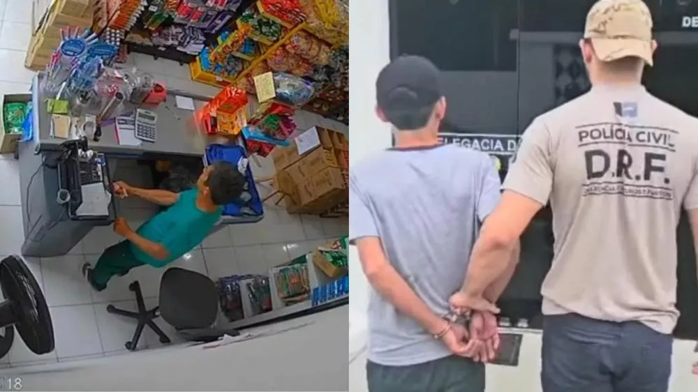 Homem de 40 anos é preso em flagrante por série de furtos e roubos no Centro de Patos