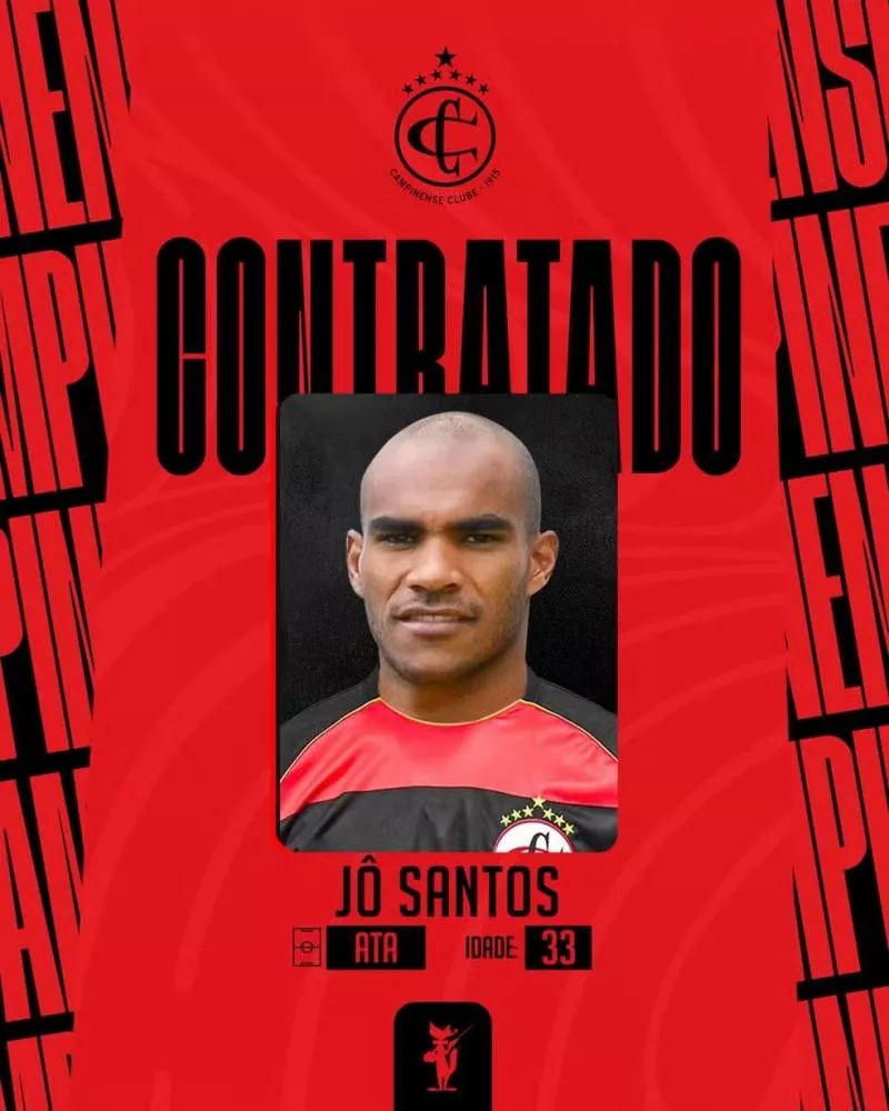 Campinense oficializa a contratação do atacante Jô Santos