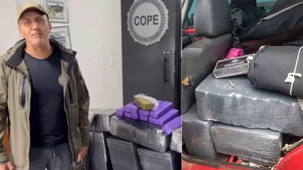 Patoense preso por tráfico de drogas no Paraná responde a mais de 10 processos criminais e estava foragido da Justiça, diz delegado