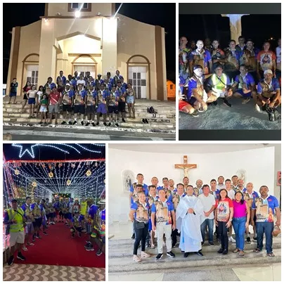 Grupo de peregrinos faz caminhada de Cacimba de Areia ao Parque Religioso Cruz da Menina