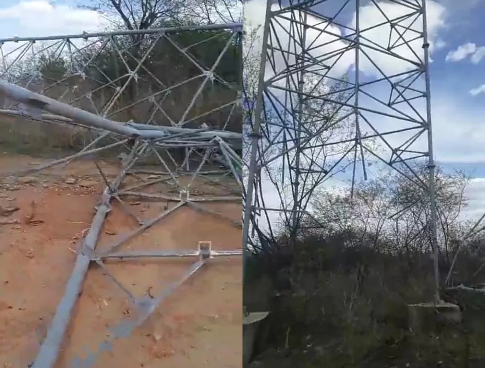 Moradores do assentamento Patativa do Assaré voltam a cobrar retirada de antena em risco de desabamento