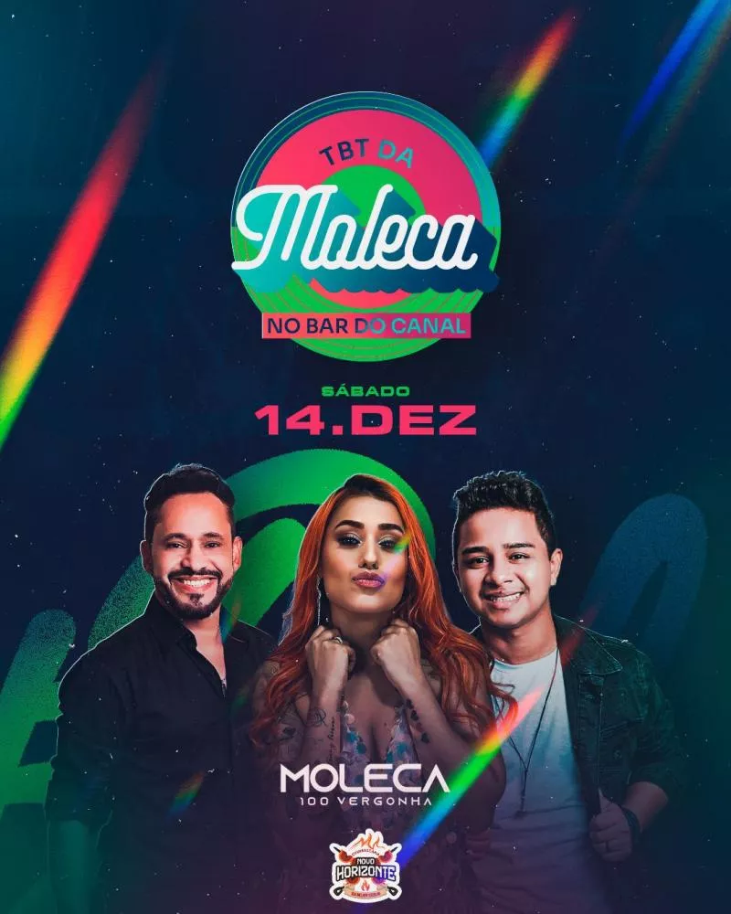 “TBT da Moleca” no Bar do Canal: Moleca 100 Vergonha Agita Patos com Show Inesquecível