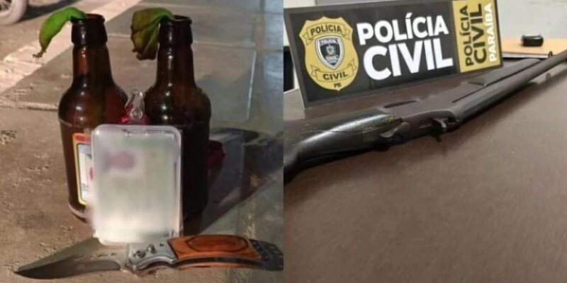 Homem é preso em Itaporanga após tentativa de homicídio com canivete e coquetel molotov