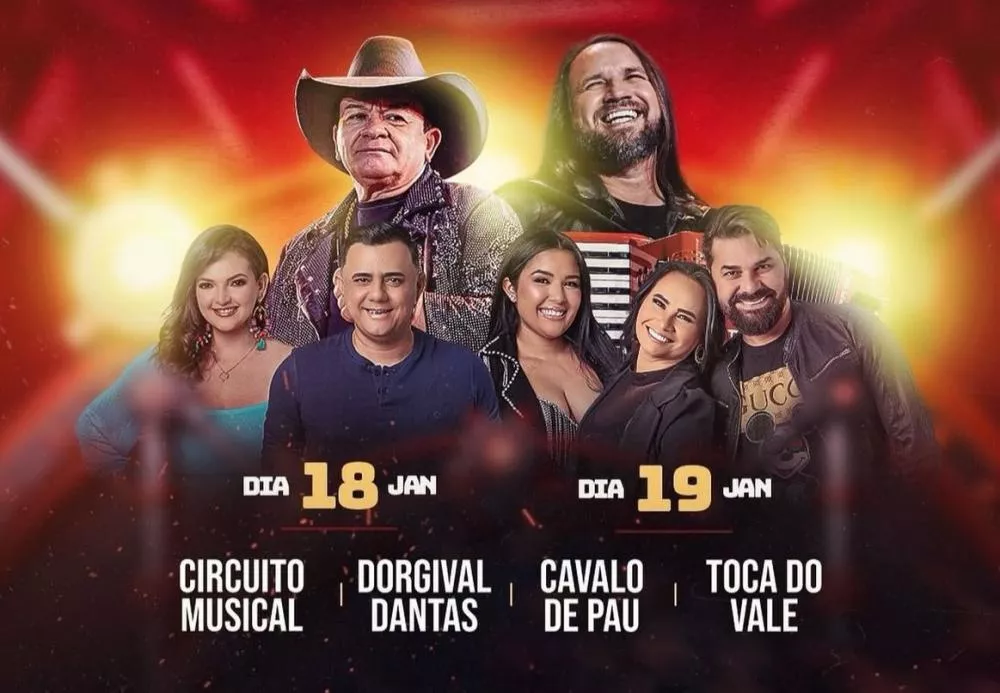 Dorgival Dantas, Toca do Vale, Cavalo de Pau e Circuito Musical são as atrações da Festa de São Sebastião 2025, em Catingueira