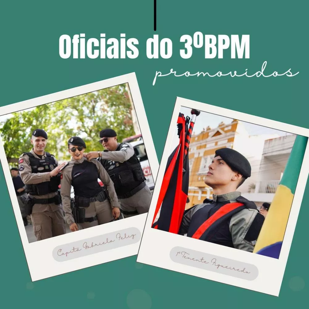 3º BPM parabeniza oficiais recentemente promovidos