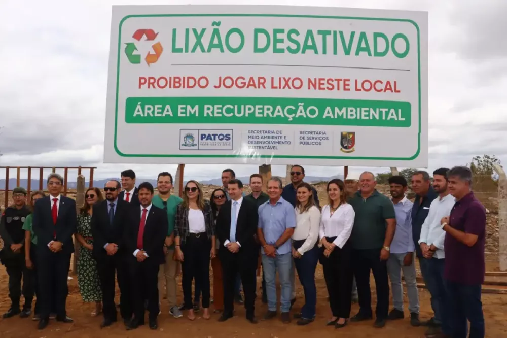 Lixão de Patos foi desativado em agosto de 2023