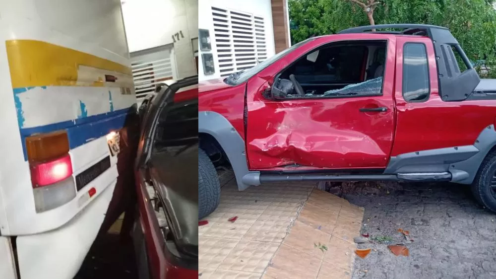 Proprietário de carro atingido por ônibus municipal que transportava a equipe de Pombal alega impasse com responsáveis pelo conserto do veículo