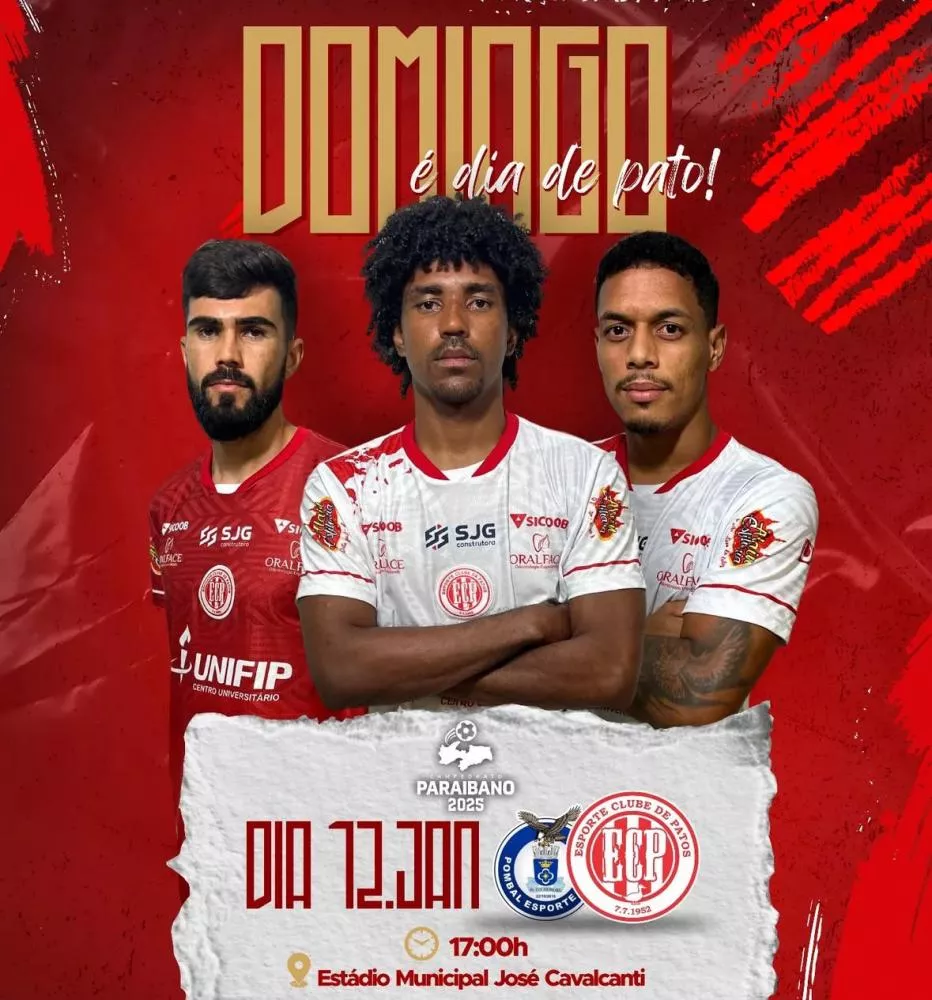 De volta: Após quase seis anos, Esporte de Patos reestreia na Primeira Divisão do Paraibano neste domingo (12) contra o Pombal EC