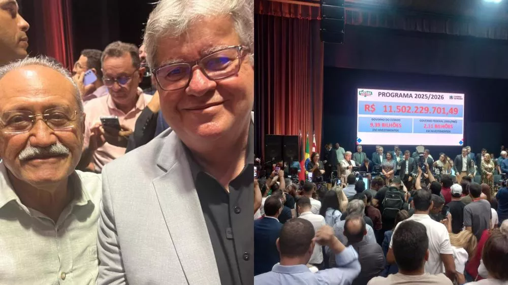 Prefeito Dr. Jucélio oficializa pedido de abastecimento para Mãe d'Água, em evento com o governador João Azevêdo