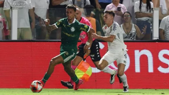 Thalys volta a brilhar, Richard Ríos faz pintura, e Palmeiras vence Santos de virada no primeiro clássico do Paulistão