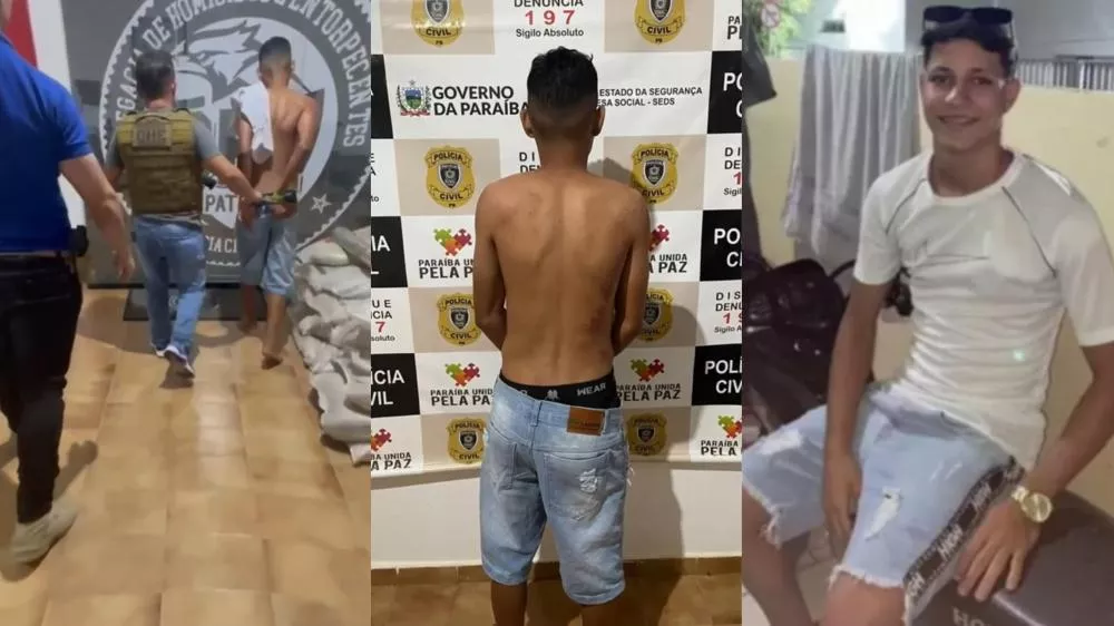 DHE apreende adolescente de 17 anos suspeito de homicídio do jovem Anderson Silva, em Patos; indivíduo estava com a vítima em motocicleta