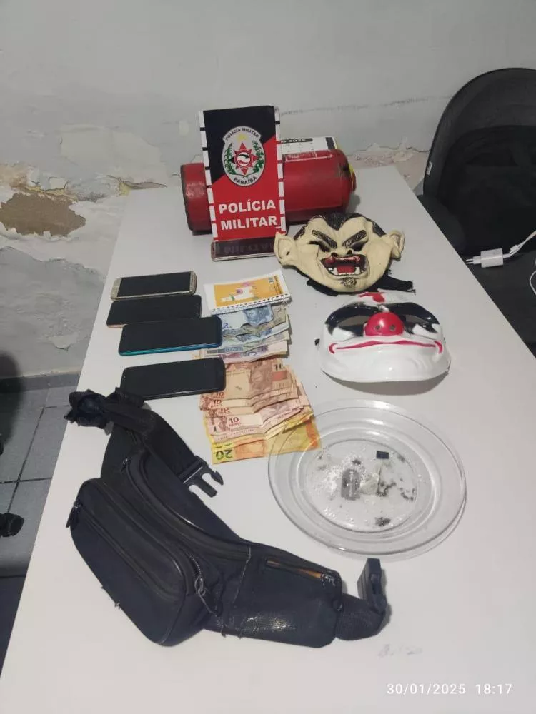 Polícia Militar prende suspeitos e apreende materiais ilícitos após homicídio em Santa Luzia-PB