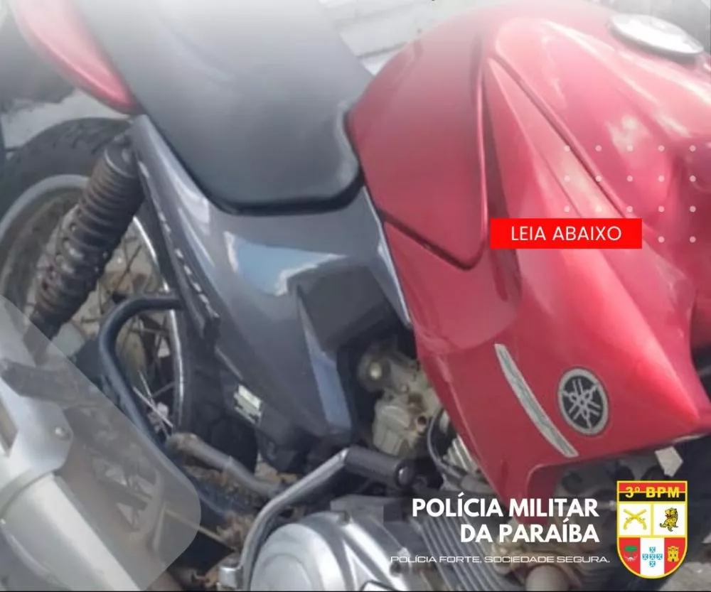 Polícia Militar recupera motocicleta furtada na zona rural de Patos
