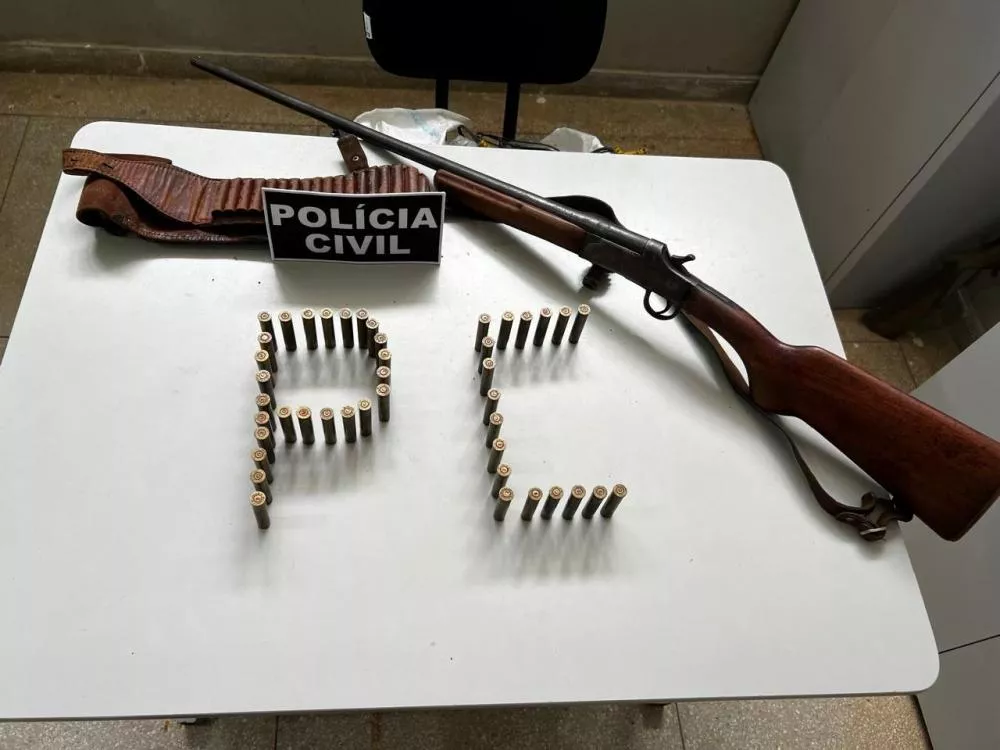 Polícia Civil prende homem por posse ilegal de arma de fogo em Matureia